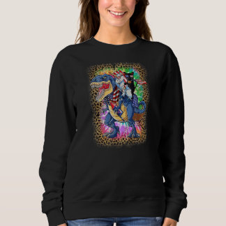Sweatshirt Dinosaur Unicorn Panther 4 juillet Leopard Cravate