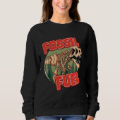Sweatshirt Dinosaure "Carburant fossile" (Devant)