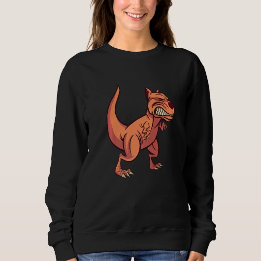 Sweatshirt Dinosaure Chien En colère   (Devant)