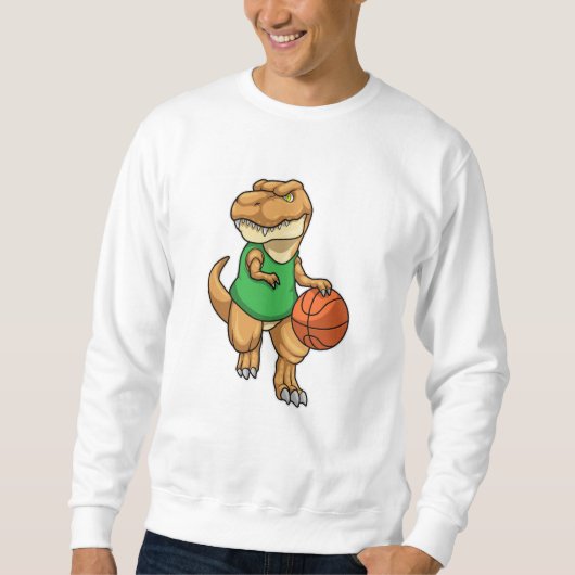 Sweatshirt Dinosaure dans Sports avec basket-ball (Devant)
