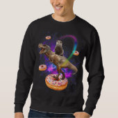 Sweatshirt Dinosaure Dinosaure T-Rex Donuts (Devant)