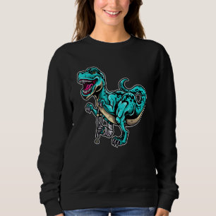 Sweatshirt Dinosaure Jambe cassée Maigre Dino Bone Patient