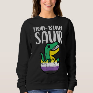 Sweatshirt Dinosaure non binaire du sauna non binaire Trex En