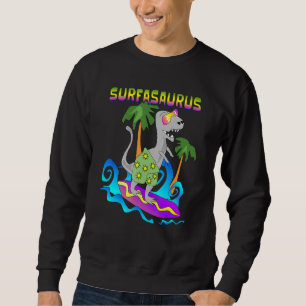Sweatshirt Dinosaure Surfasaurus Tropical
