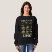 Sweatshirt Dinosaurfor Kids Dinosaur Expert (Devant entier)