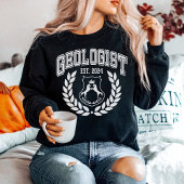 Sweatshirt Diplôme de géologie personnalisé Est 2024 College