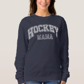 Sweatshirt Diplôme de Hockey Mama College | Maman du hockey (Devant)
