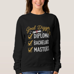 Sweatshirt Diplômé de Master Objectif Creusé Maîtrisé Classe