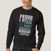 Sweatshirt Diplôme de policier Fier École De Police Sur (Devant)