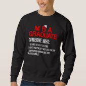 Sweatshirt Diplôme d'études de MBA (Devant)