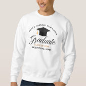 Sweatshirt Diplôme du secondaire 2025 Diplôme sur mesure (Devant)