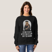 Sweatshirt Diplômé Noir Légendaire (Devant entier)