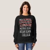 Sweatshirt Diplôme Primaire École Secondaire Retour À L'École (Devant entier)