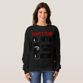 Sweatshirt Dire Boire Bière Alcool Fête (Devant entier)