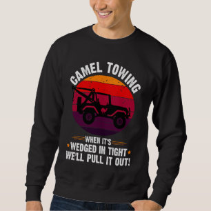 Sweatshirt Dire Drôle Halloween Camel Towing Retro Adulte Hu