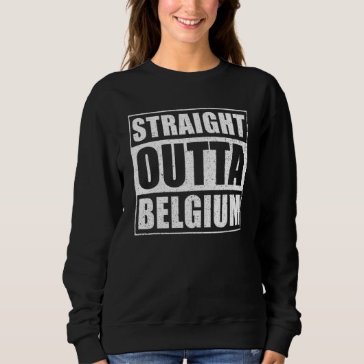 Sweatshirt Direct Outta Belgique (Devant)