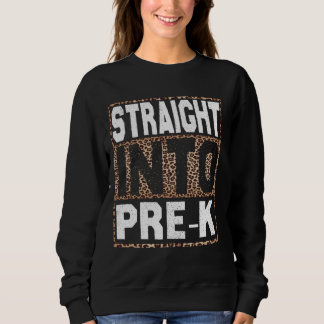 Sweatshirt directement dans le léopard pré-K Premier jour de 