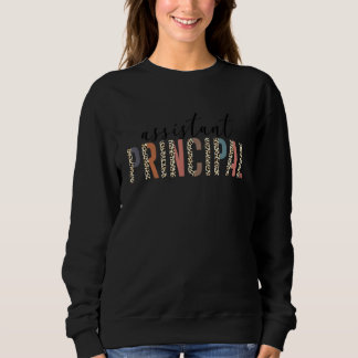 Sweatshirt Directeur adjoint Retro Léopard Rentrée scolaire