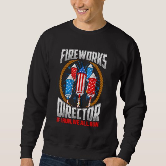 Sweatshirt Directeur de Firework Technicien Je Vous Exécute 4 (Devant)