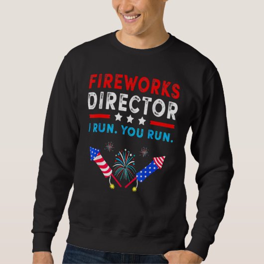 Sweatshirt Directeur de Firework Technicien Je Vous Exécute 4 (Devant)