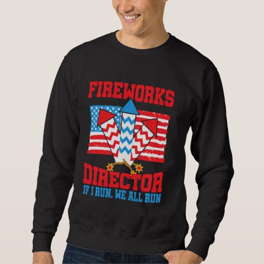 Sweatshirt Directeur de Firework Technicien Je Vous Exécute 4 (Devant)