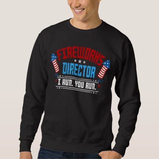 Sweatshirt Directeur de Firework Technicien Je Vous Exécute 4 (Devant)