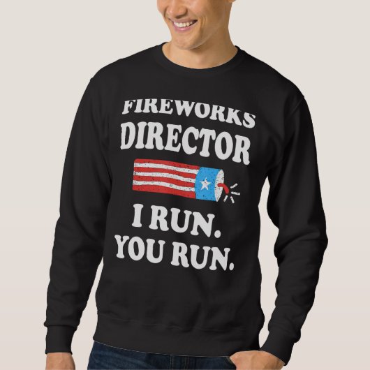 Sweatshirt Directeur de Firework Technicien Je Vous Exécute 4 (Devant)