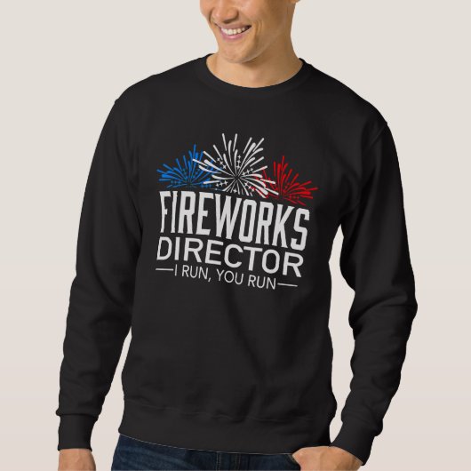 Sweatshirt Directeur de Firework Technicien Je Vous Exécute 4 (Devant)
