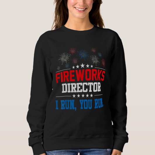 Sweatshirt Directeur de Firework Technicien Je Vous Exécute 4 (Devant)