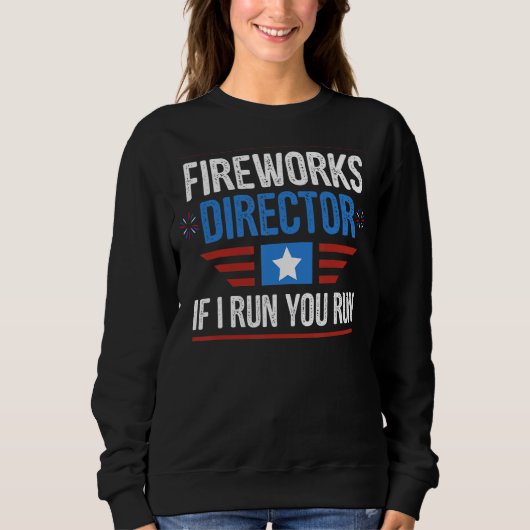 Sweatshirt Directeur des feux d'artifice 4 juillet Usa Hommes (Devant)