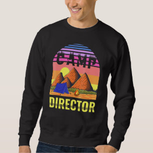 Sweatshirt Directeur du camp Camping d'été Sunset Camping Lea