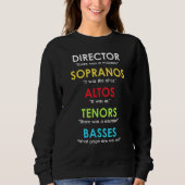 Sweatshirt Directeur du choeur Présente Orchestre Soprano Alt (Devant)