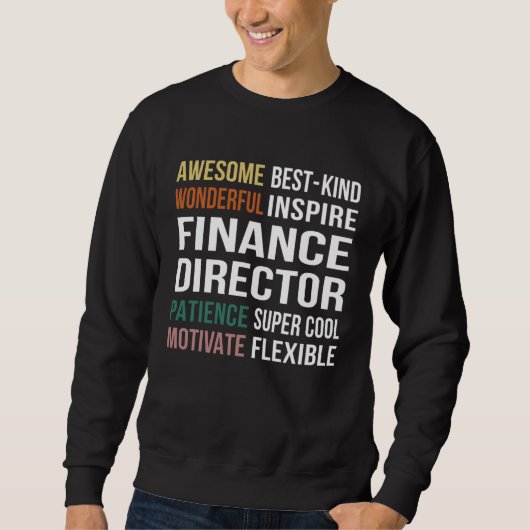 Sweatshirt Directeur financier Appréciation (Devant)