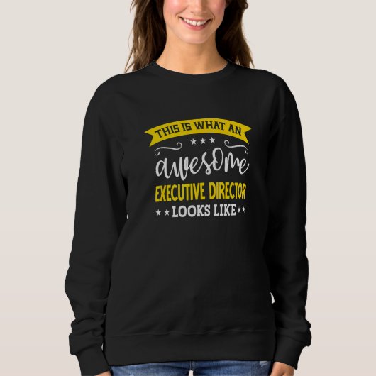 Sweatshirt Directeur général Titre de l'employé de la directi (Devant)