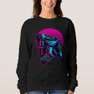 Sweatshirt Dirt Bike Rider Vaporwave synthétique esthétique 8