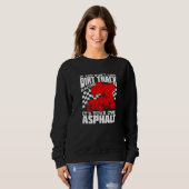 Sweatshirt Dirt Track Racing Winged Sprint Car Premium (Devant entier)