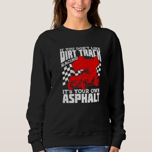 Sweatshirt Dirt Track Racing Winged Sprint Car Premium (Devant)