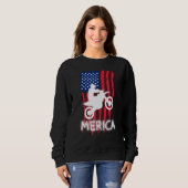 Sweatshirt Dirt Vélo Merica Drapeau américain 4 juillet Boys  (Devant entier)