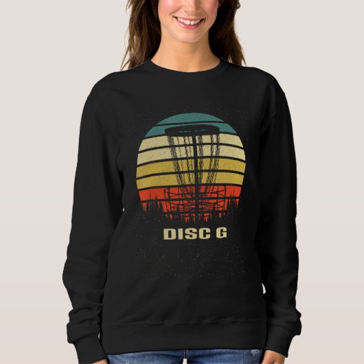Sweatshirt Disc G Sports Disc Golf Games Golfer Outdoor Game  (Devant)