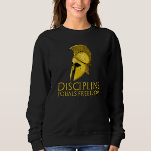 Sweatshirt Discipline du casque d'épan grec antique égale lib