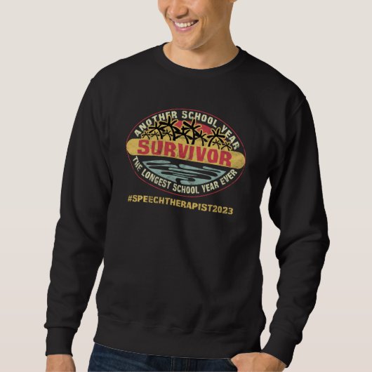Sweatshirt Discours de survie à l'école du plus long année sc (Devant)
