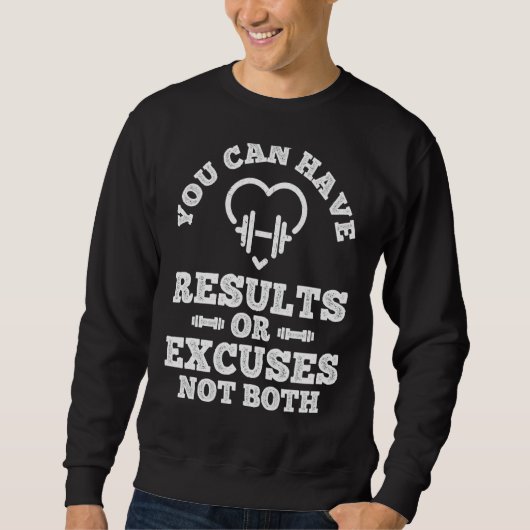 Sweatshirt Discours Motivationnel Pour Les Femmes Hommes Gymn (Devant)