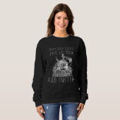 Sweatshirt Discuss Less  Pick Up Your Axe Backprint Viking Va (Devant entier)