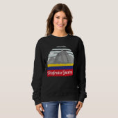 Sweatshirt Disfruta Guatape Colombia Skyline Silhouette Outli (Devant entier)