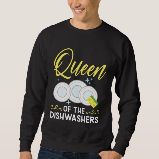 Sweatshirt Dishwashing Job Profession Restaurant Employee Dis (Devant)
