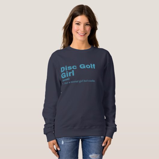 Sweatshirt Disk Golf Girl - Disk Golf (Devant entier)