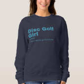 Sweatshirt Disk Golf Girl - Disk Golf (Devant)