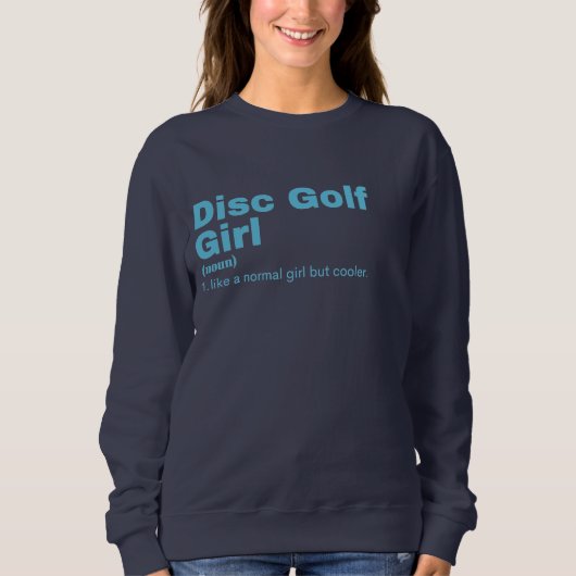 Sweatshirt Disk Golf Girl - Disk Golf (Devant)