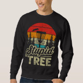 Sweatshirt Disk Golf Stupid Tree Disk Golf (Devant)