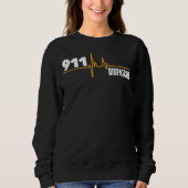 Sweatshirt Dispatcher 911 Heartbeat Hommes Femmes Fête des pè (Devant)